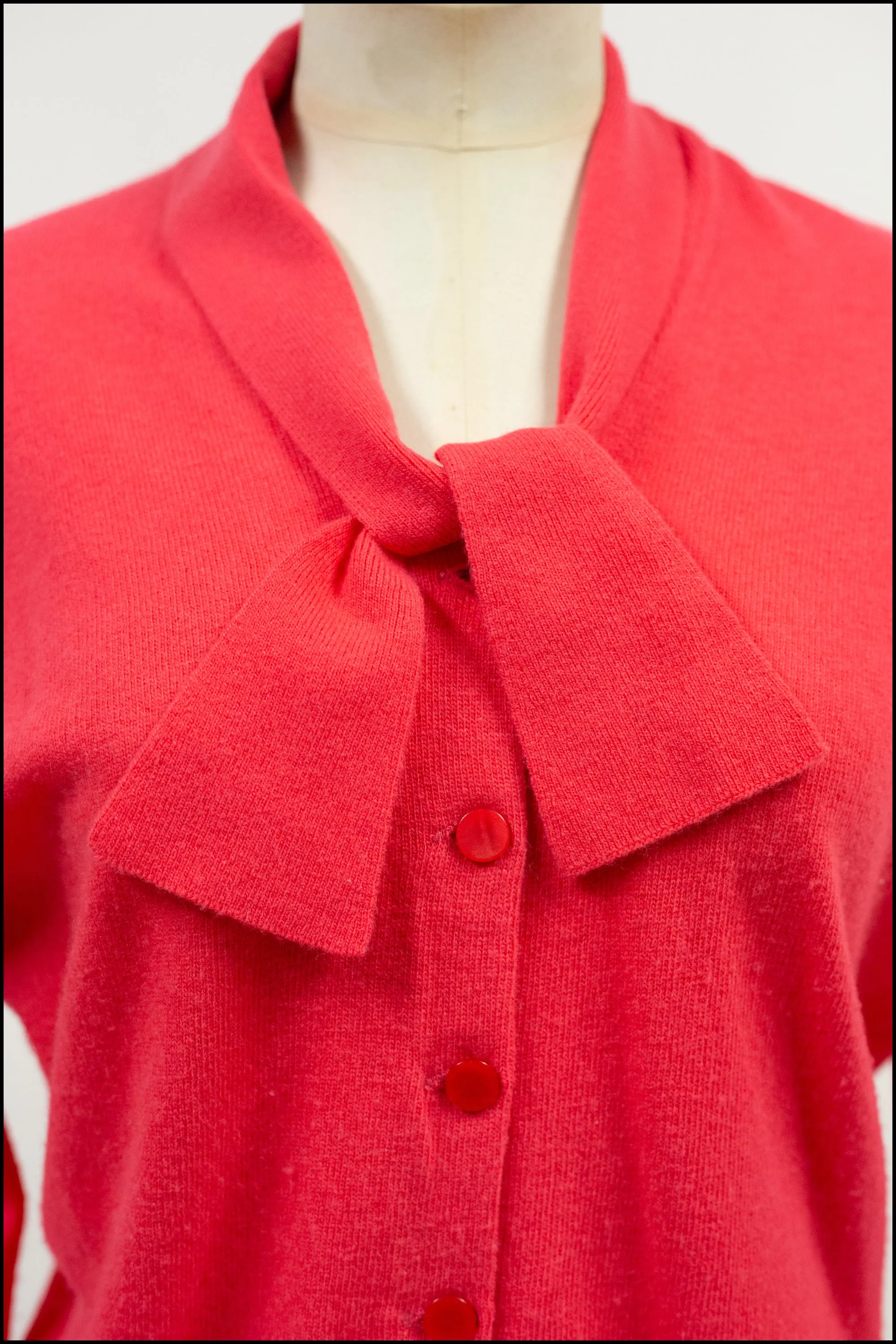 Vintage 1960s Hot Pink Pringle Cardigan