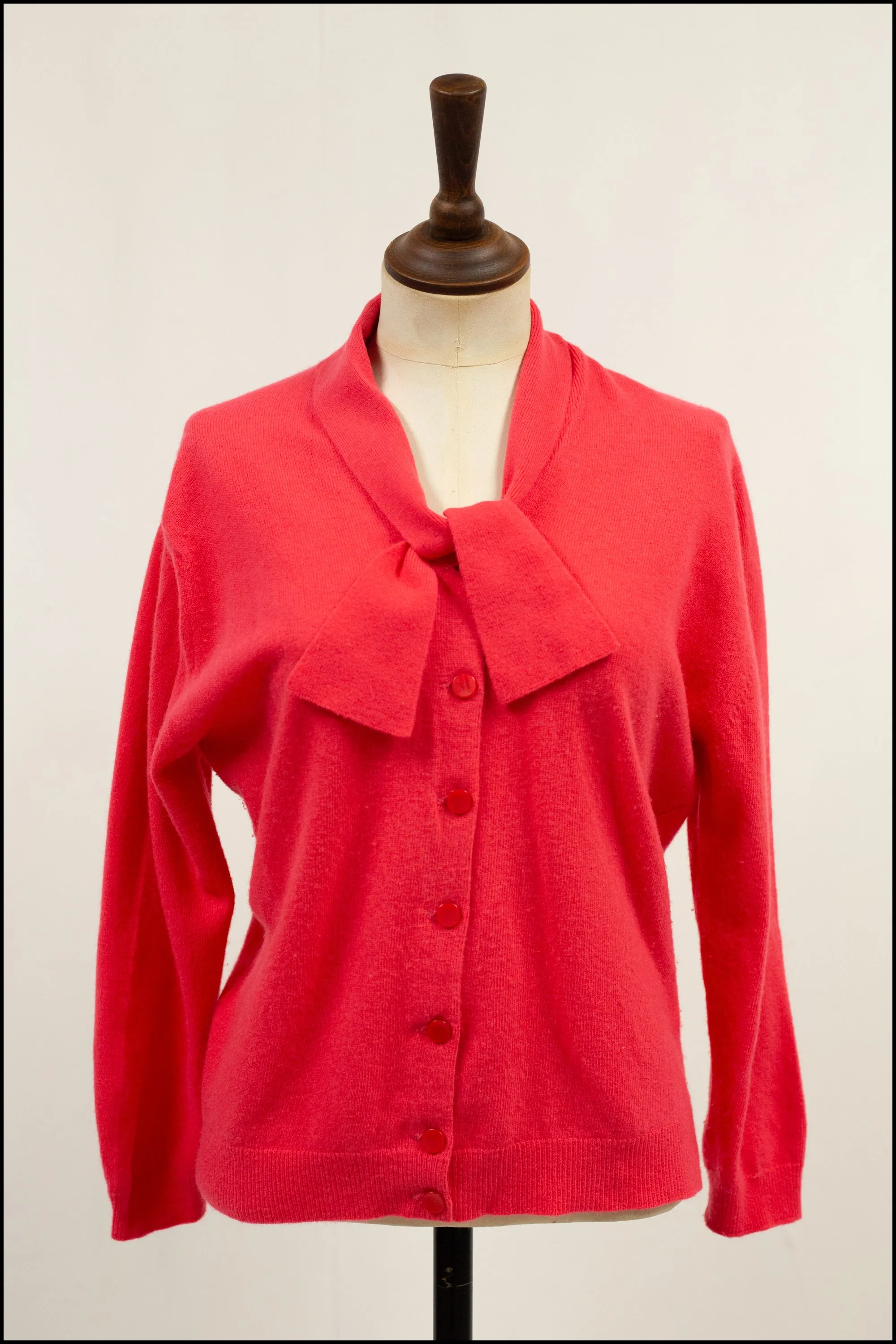 Vintage 1960s Hot Pink Pringle Cardigan