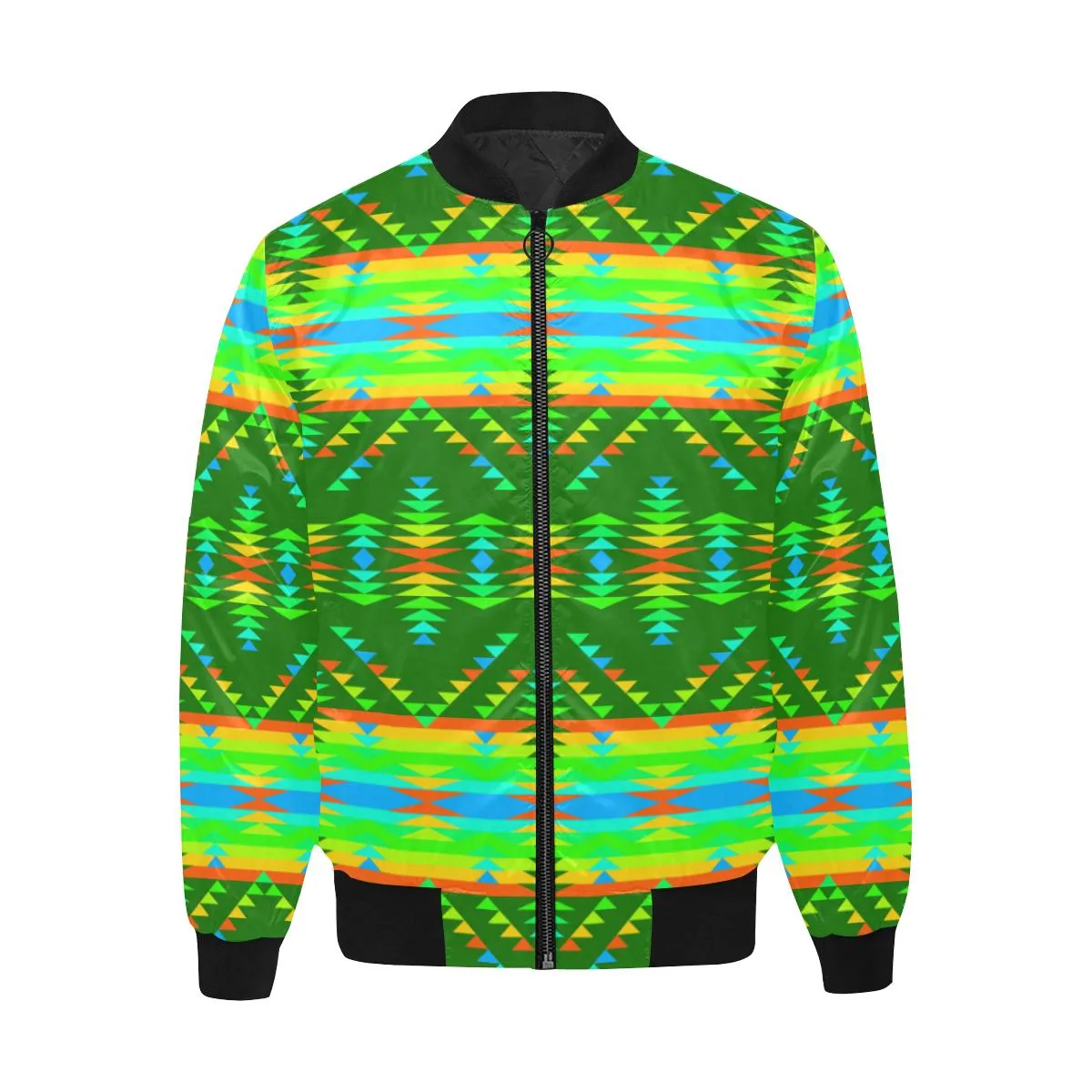 Visions of Peaceful Fall Unisex Heavy Bomber Jacket with Quilted Lining