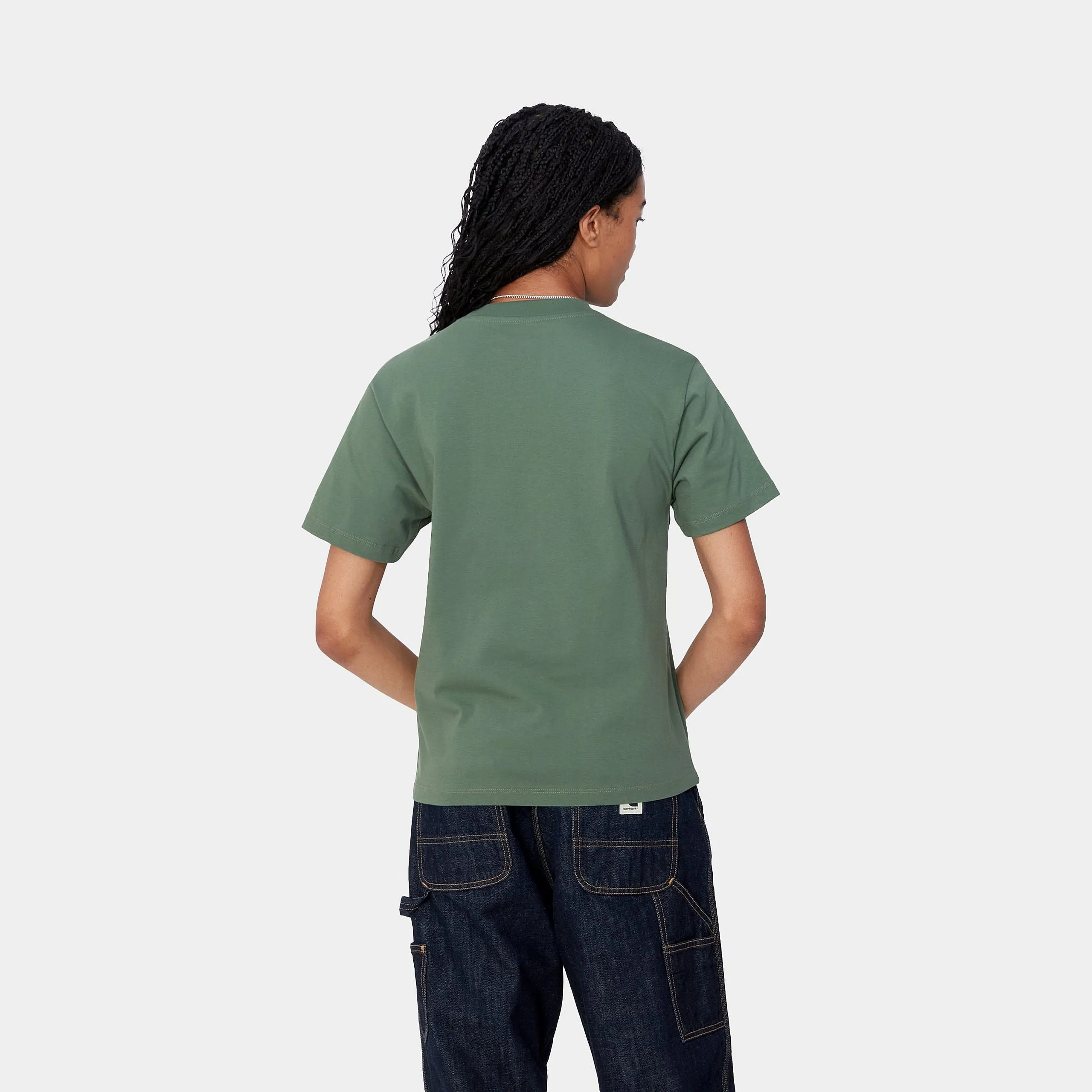 W' S/S POCKET T-SHIRT / CARHARTT WIP / DUCK GREEN