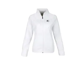 White Zipper Front Jacket - The Palm Springs