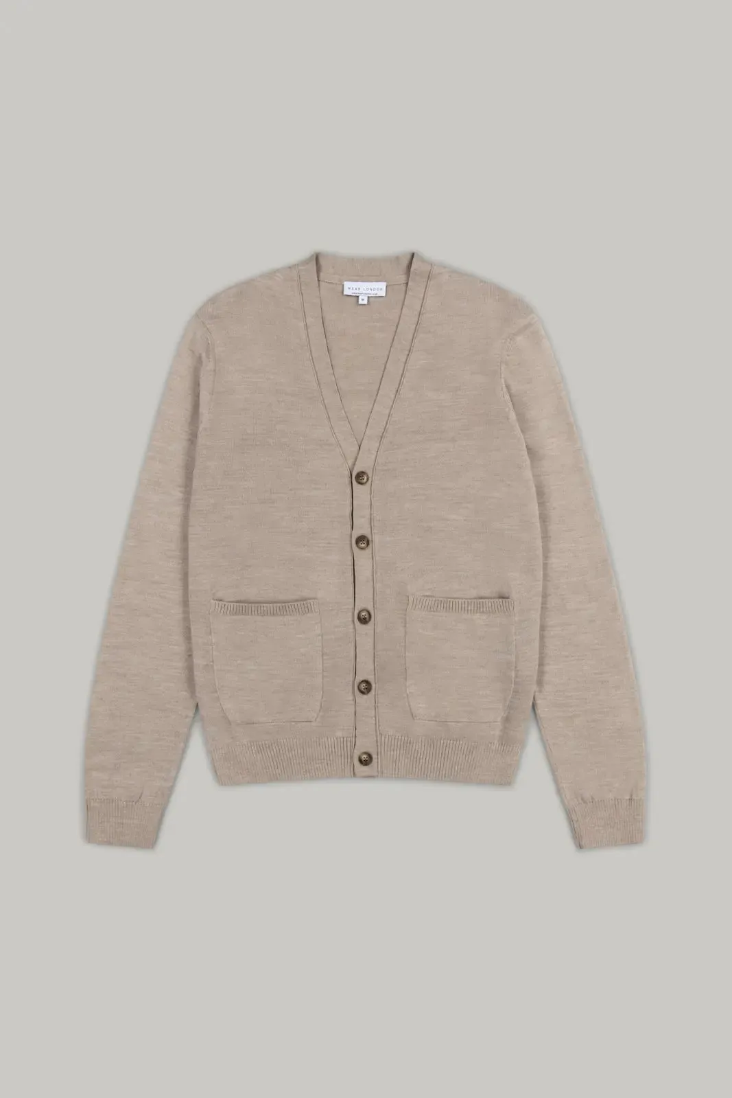 Windmill V Neck Button Cardigan - Taupe