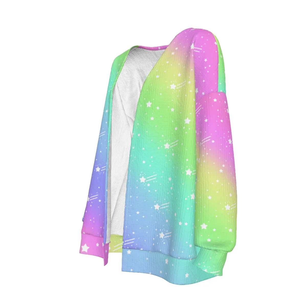 Wishful Rainbow Women's Open Front Cardigan