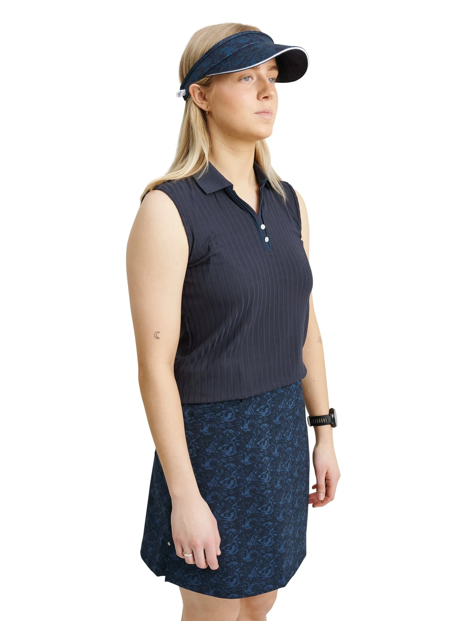 Women Pebble sleeveless Polo